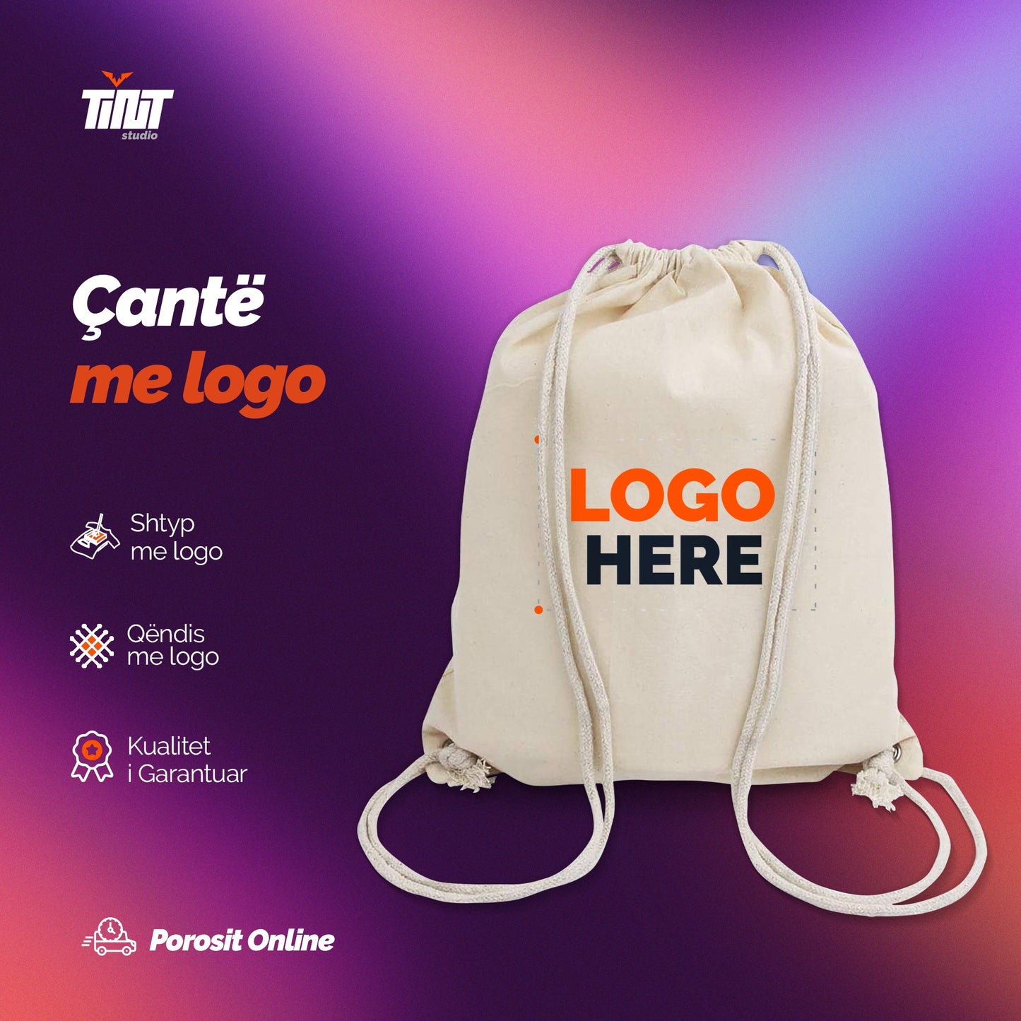 Çantë me logon tuaj