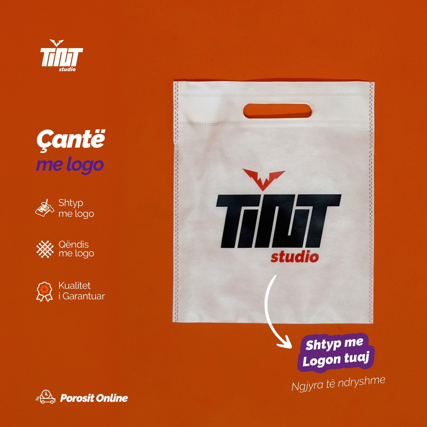 Çantë me logon tuaj