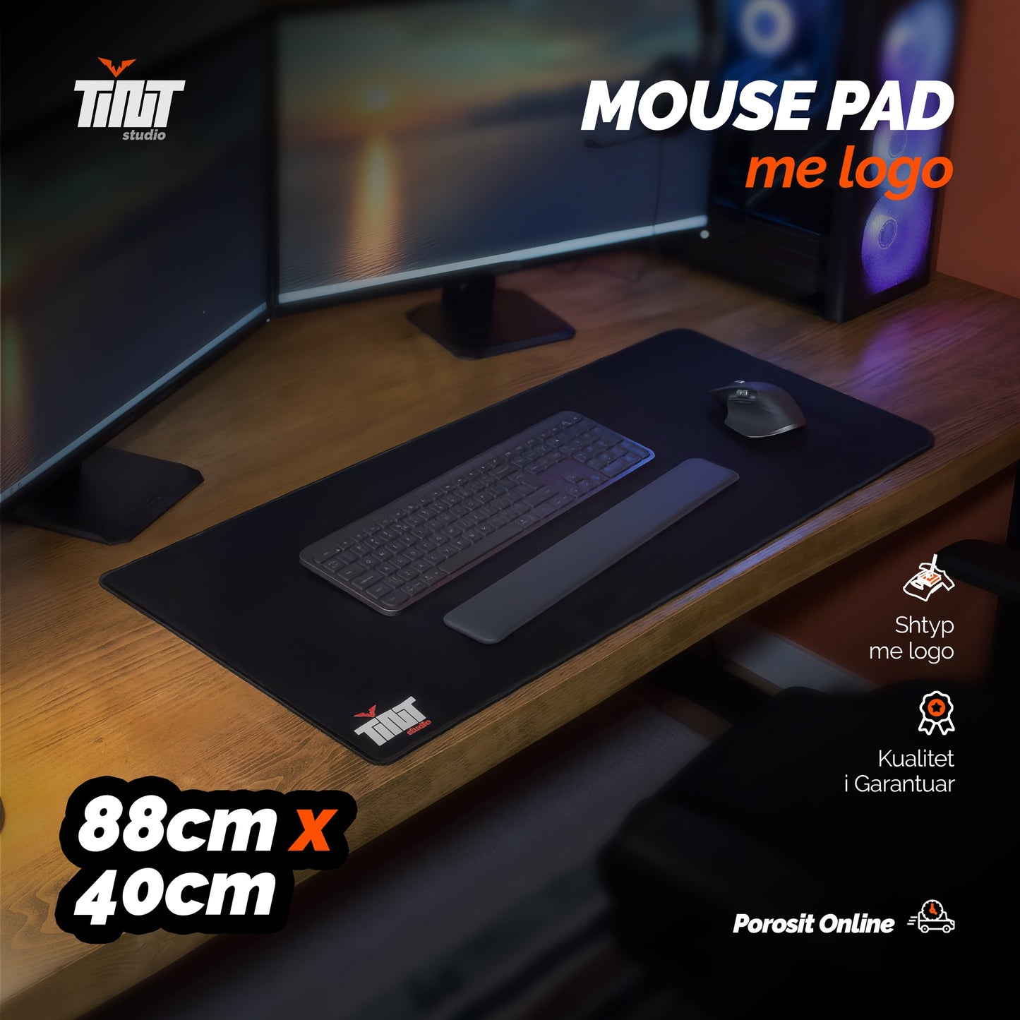 Mousepad 88x40cm me logon tuaj