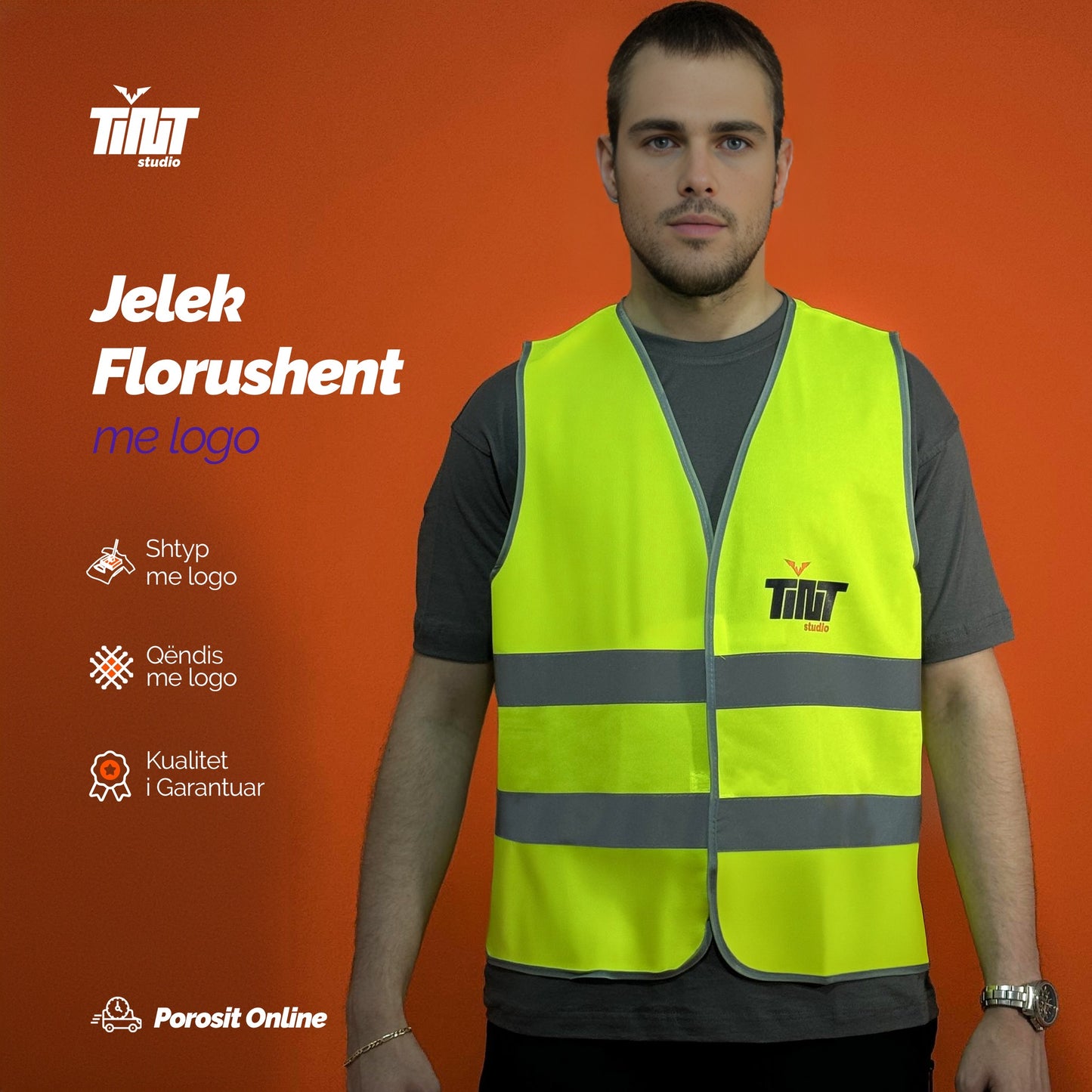 Jelek reflektues me logon tuaj