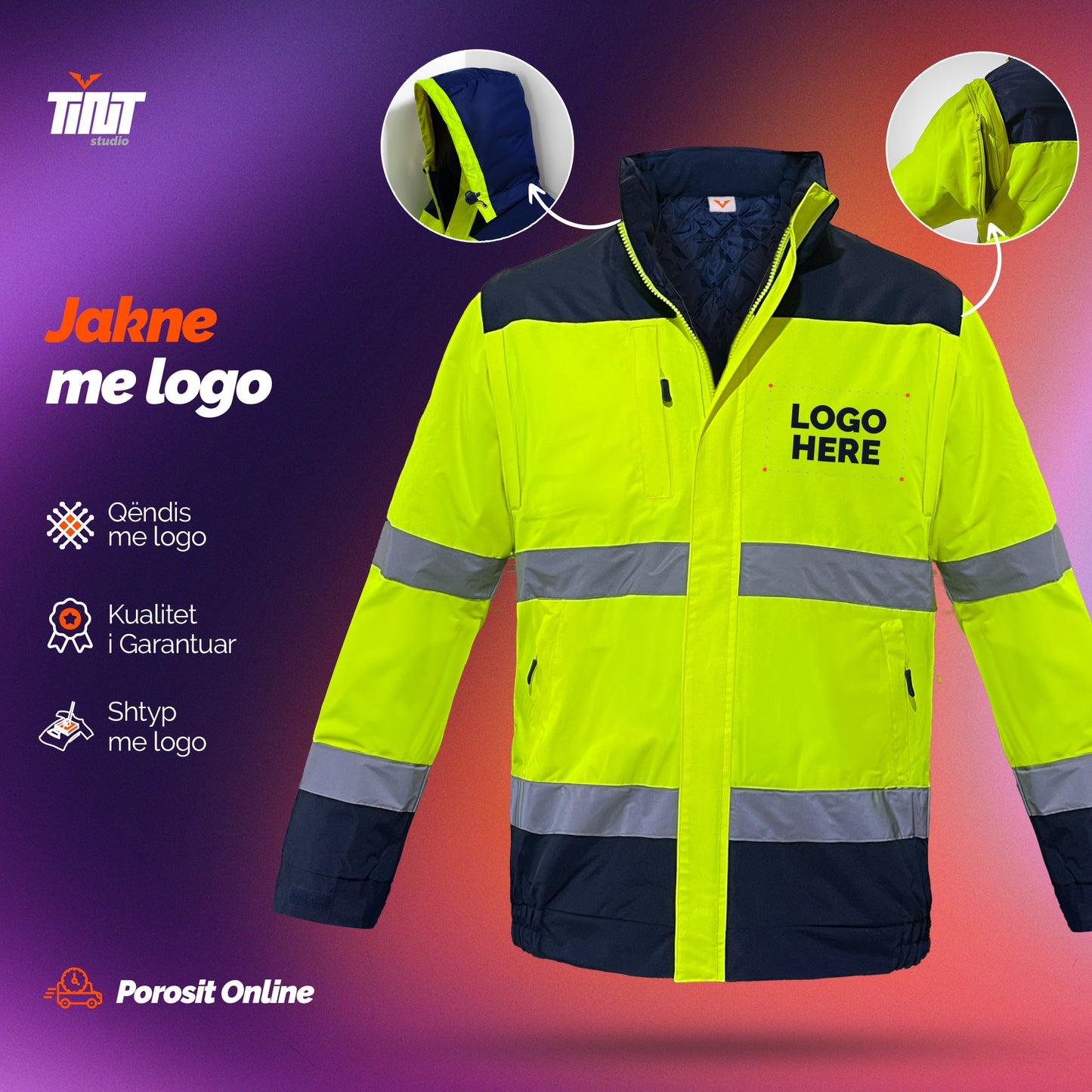 Xhaketë 3 në 1 me logon tuaj