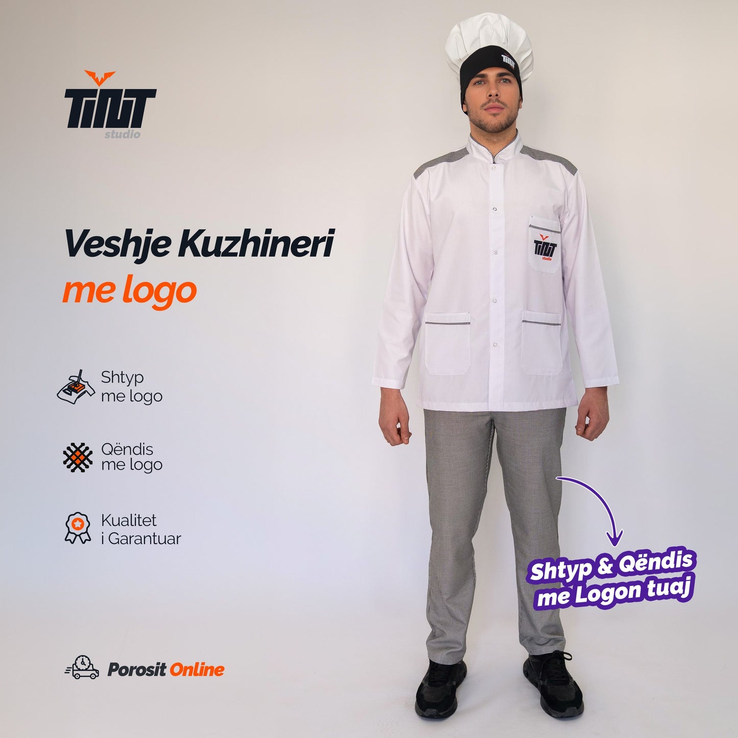 Veshje Kuzhine me logon tuaj