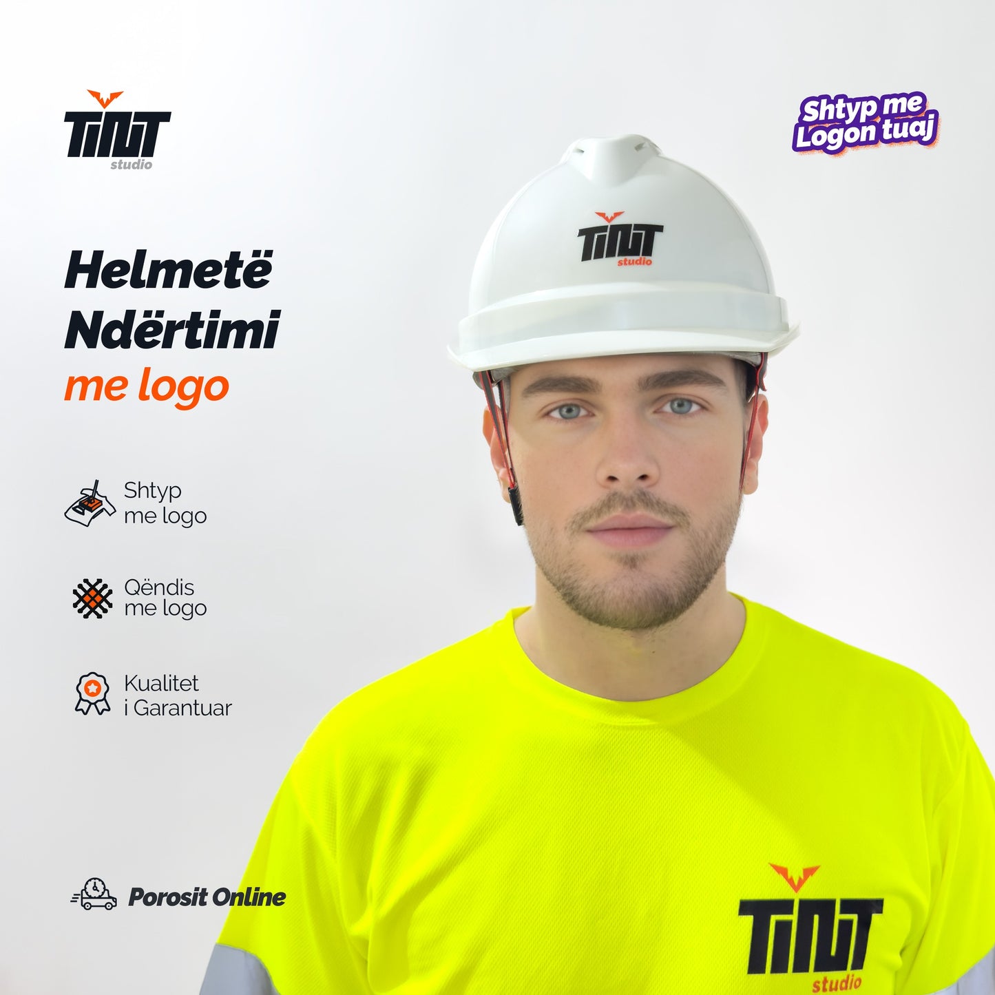 Helmetë Ndërtimi me logon tuaj