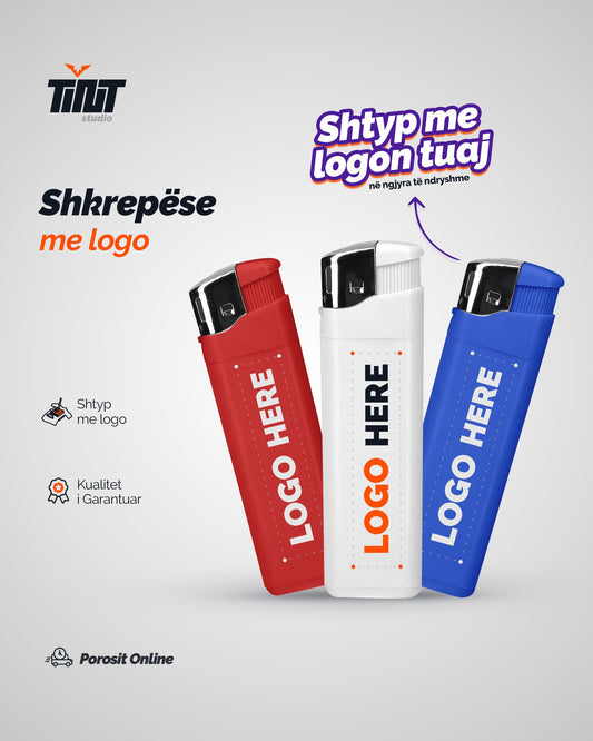 Shkrepëse me logon tuaj