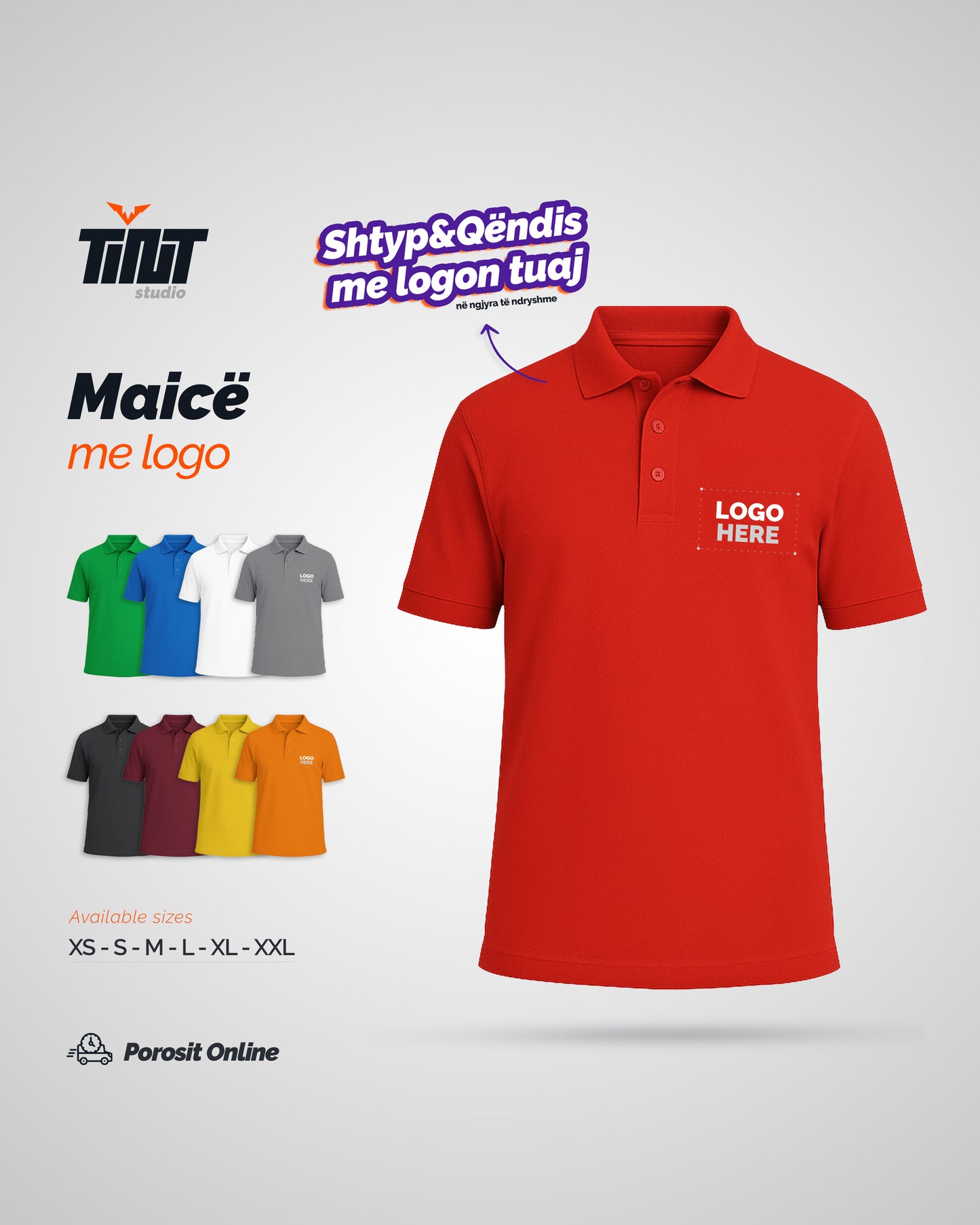 Maicë Polo me logon tuaj